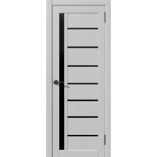 Дверь межкомнатная Дубрава Сибирь Foret light ВЕРТИКАЛЬ серая, стекло черное Дверь межкомнатная Дубрава Сибирь Foret light ВЕРТИКАЛЬ серая, стекло черное